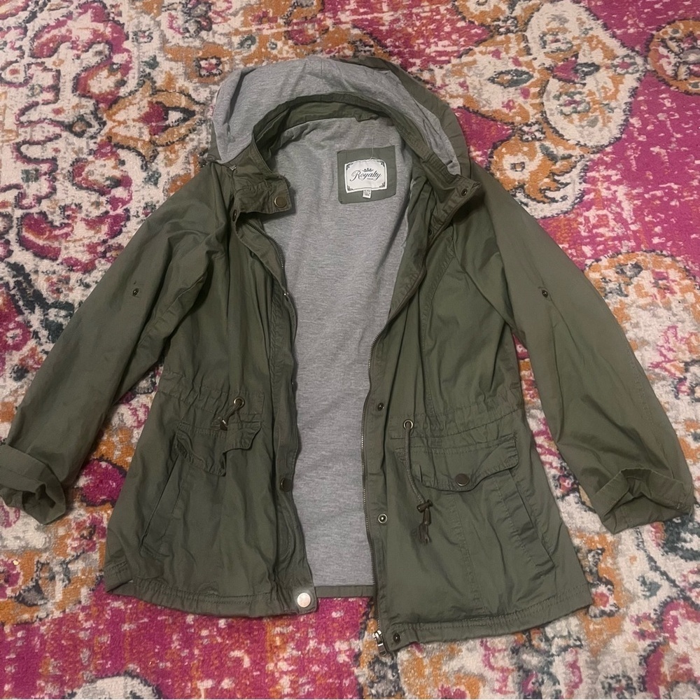 Royalty For Me Olive women’s Raincoat
